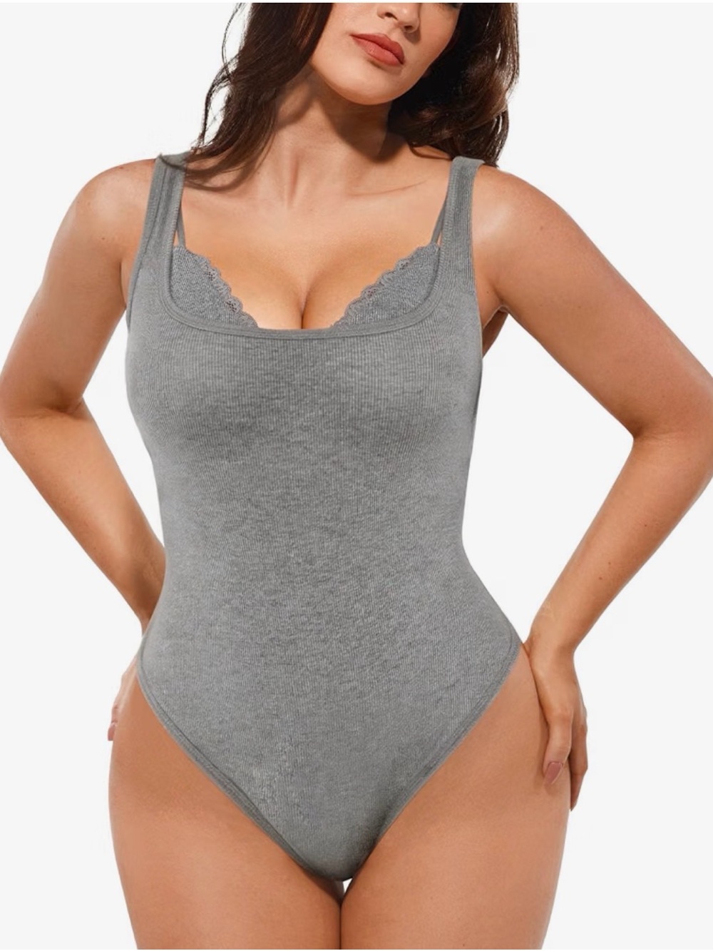 Grey Shapewear Bodysuit